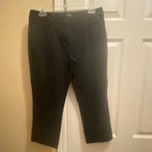 The Limited Signature Stretch Black Crop Pants